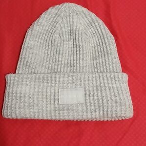 H&M Light Gray Ribbed Beanie